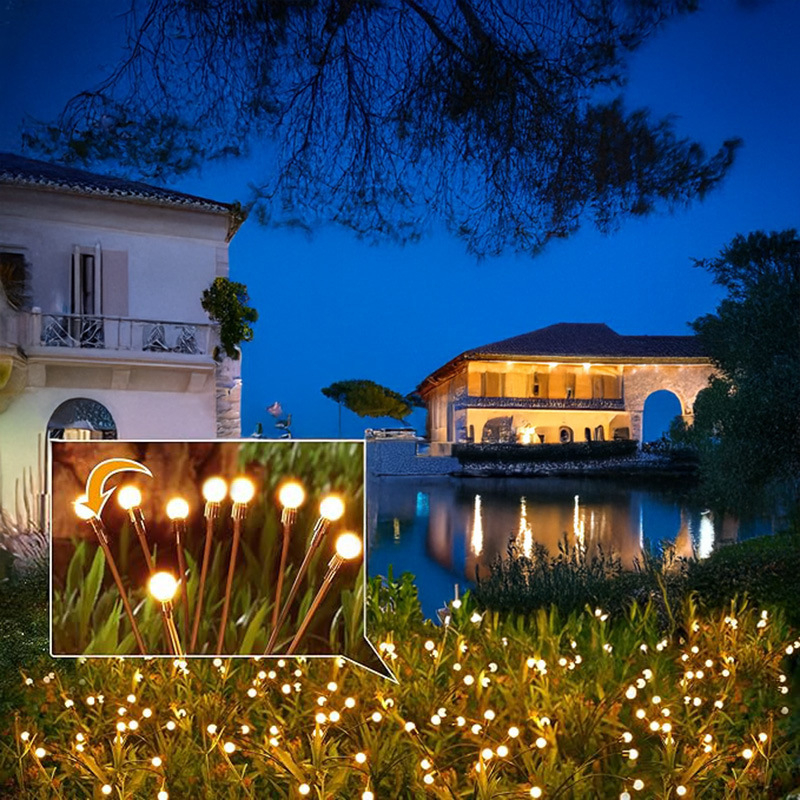 Соларна светодиодна лампа‑светулка CS-8056, IP55, 1W, 6–12 ч работа, мултиглавна конструкция (1–4/1–6 лампи)