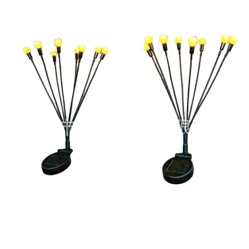 Соларна светодиодна лампа‑светулка CS-8056, IP55, 1W, 6–12 ч работа, мултиглавна конструкция (1–4/1–6 лампи)