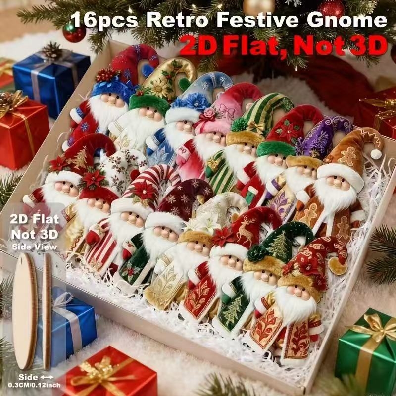 Pakārāmo rotājumu komplekts — Topola koka plāksne, Independent zīmols, pakarināšanas aksesuārs, Ziemassvētku dekors mājām, dārzam un birojā