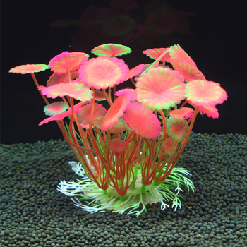 Simulētie ūdens augi akvārija dekorēšanai • PE + keramiskā pamatne • Akvārija ainavu augi