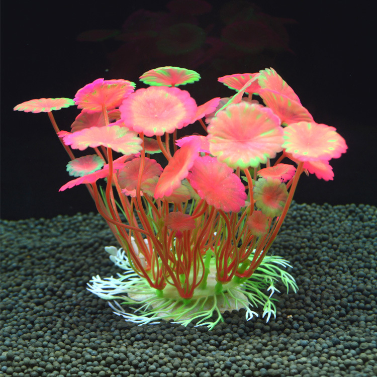 Simulētie ūdens augi akvārija dekorēšanai • PE + keramiskā pamatne • Akvārija ainavu augi