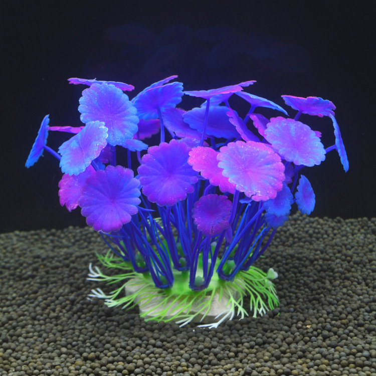 Simulētie ūdens augi akvārija dekorēšanai • PE + keramiskā pamatne • Akvārija ainavu augi