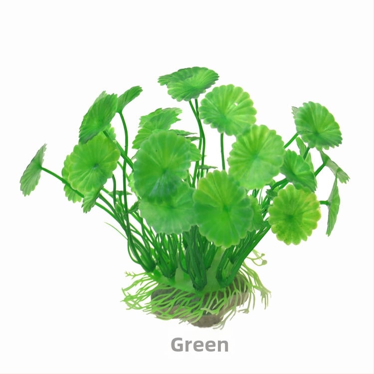 Simulētie ūdens augi akvārija dekorēšanai • PE + keramiskā pamatne • Akvārija ainavu augi