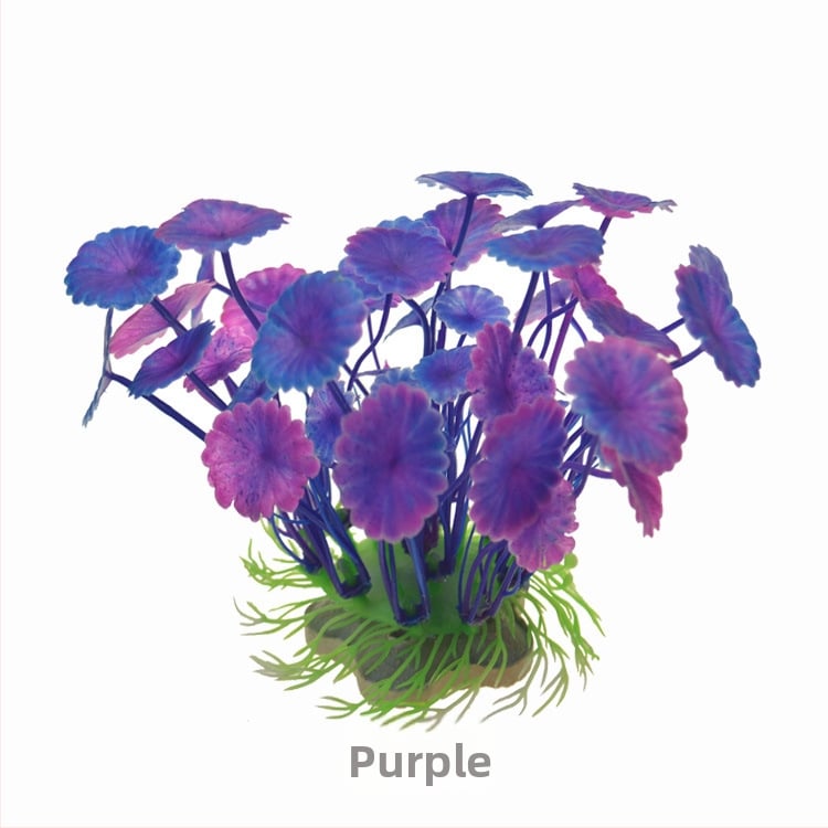 Simulētie ūdens augi akvārija dekorēšanai • PE + keramiskā pamatne • Akvārija ainavu augi