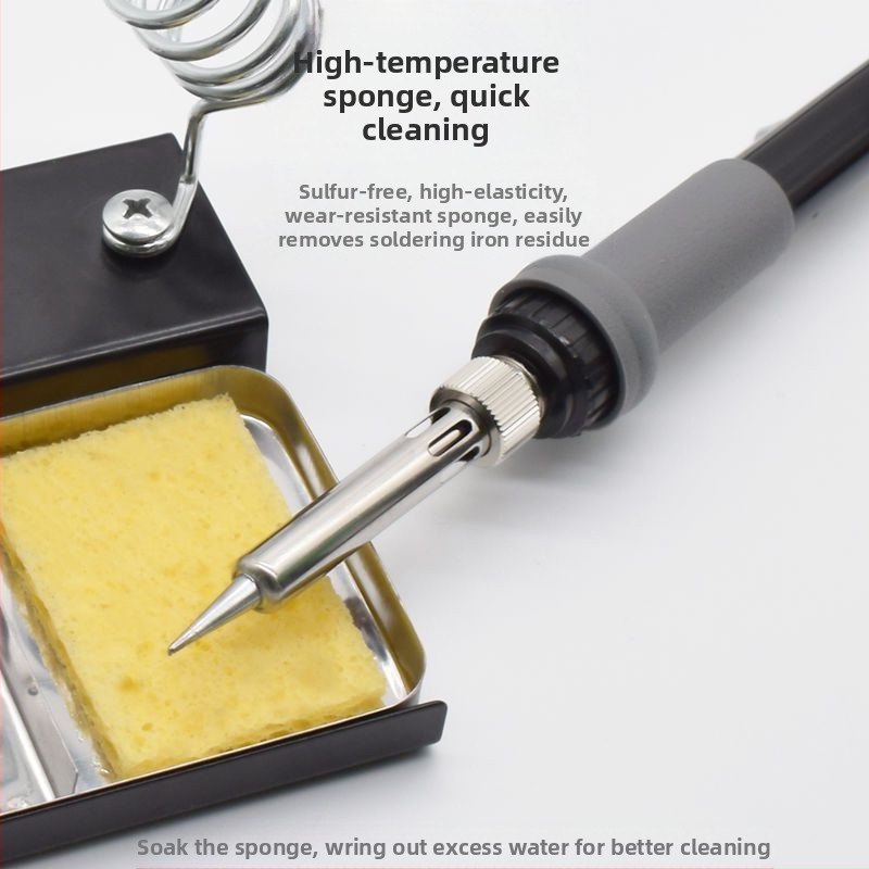 Паячна стойка за паялник, двойна мрежа, многофункционална, изработена от дъб