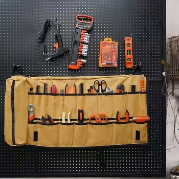 Τσάντα αποθήκευσης εργαλείων, φορητό ρολό, κατάλληλη για μεταφορά και εξωτερική χρήση, κωδικός προϊόντος 6.17, ιδανική για ηλεκτρολόγο και σετ εργαλείων