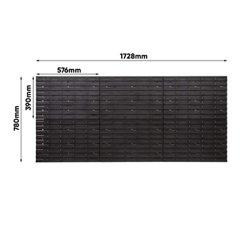 Σετ εργαλείων με πίνακα οπών — Πολυλειτουργικός οργανωτής πλαστικών εξαρτημάτων, 96 τεμάχια