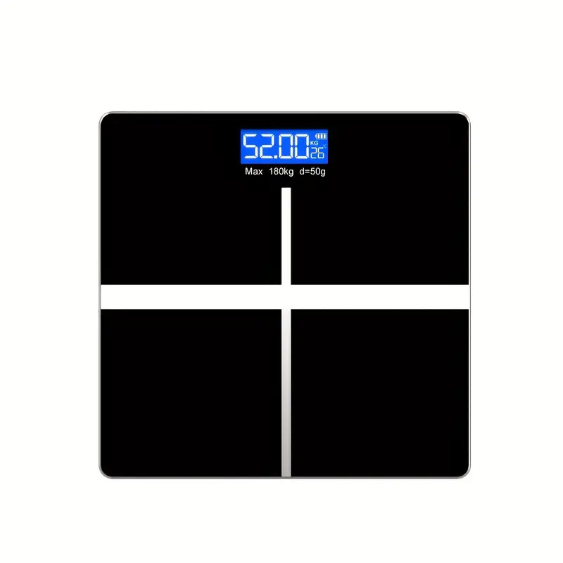 Kangdeli digitālais vannas istabas svars – 180 kg maksimālais slogs, liels LCD displejs, temperēta stikla panelis, USB/bateriju barošana, modeļa CB516