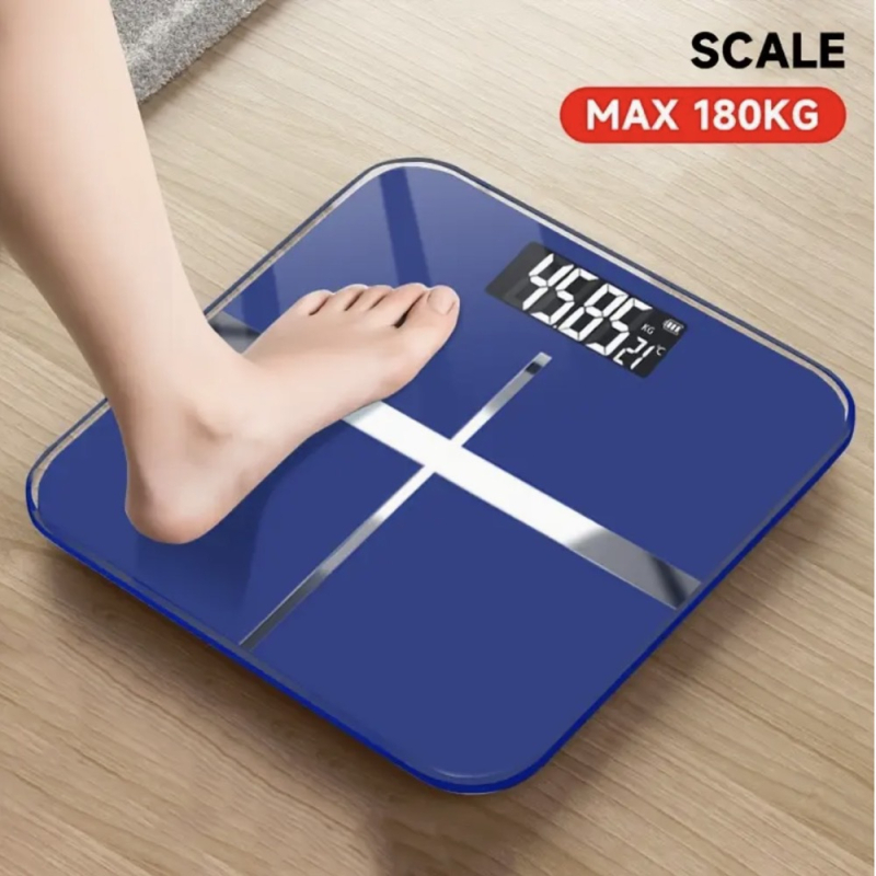 Kangdeli digitālais vannas istabas svars – 180 kg maksimālais slogs, liels LCD displejs, temperēta stikla panelis, USB/bateriju barošana, modeļa CB516