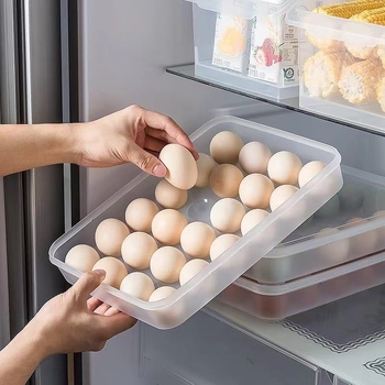 Κουτί αποθήκευσης αυγών για το ψυγείο – Κουτί αυγών κουζίνας, Υλικό PP, Διαχωριστικό στον κάτω χώρο, Μεγάλη χωρητικότητα