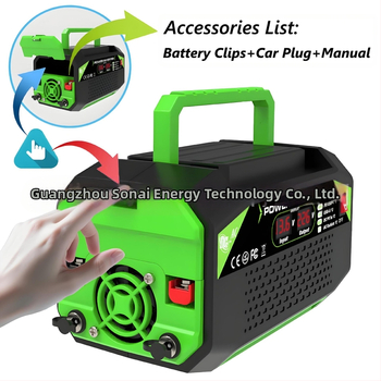 Автомобилен инвертор 600W/1000W, 12V вход, 110V/220V изход, дигитален дисплей, 2 USB порта, 2 Type-C порта, 2 универсални гнезда