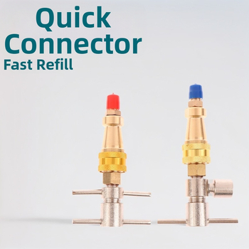 Εργαλείο γρήγορης σύνδεσης για ψυγείο, γέμιση φρέον, 1/4 γρήγορη σύνδεση, μέταλλο σίδηρος, κωδικός Zrbi1776