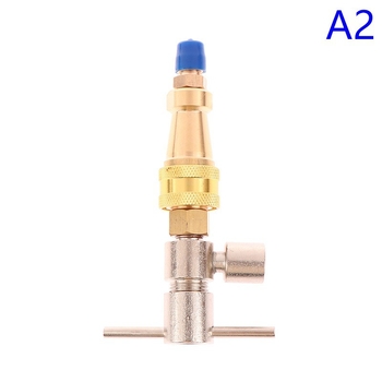 Εργαλείο γρήγορης σύνδεσης για ψυγείο, γέμιση φρέον, 1/4 γρήγορη σύνδεση, μέταλλο σίδηρος, κωδικός Zrbi1776