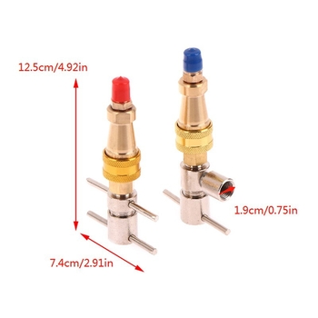 Εργαλείο γρήγορης σύνδεσης για ψυγείο, γέμιση φρέον, 1/4 γρήγορη σύνδεση, μέταλλο σίδηρος, κωδικός Zrbi1776