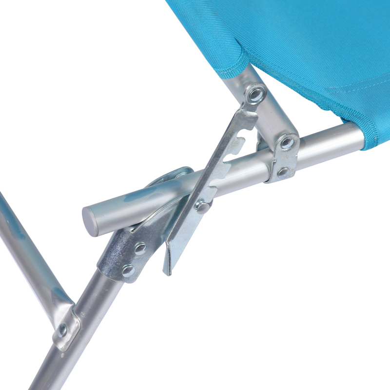 Къмпинг легло – преносимо сгъваемо легло с Teslin повърхност, железен рамков дизайн, тегло 4,8 кг, товароподемност 160 кг