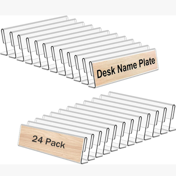 Акрилен L-образен държач за табелки с имена, персонализиран за офис/бизнес/супермаркет/училище, марка Zhentuo