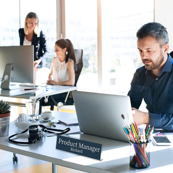 Акрилен L-образен държач за табелки с имена, персонализиран за офис/бизнес/супермаркет/училище, марка Zhentuo