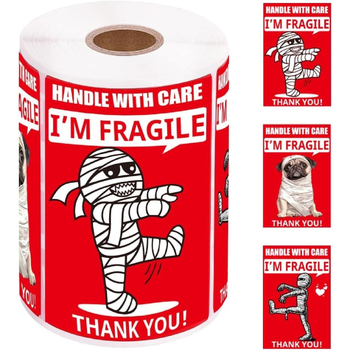 Αυτοκόλλητα φύλλα ευαίσθητα με μοτίβο σκύλου-μουμί, προσαρμόσιμο Copperplate χαρτί, Εκτύπωση υψηλής ευκρίνειας, 500 φύλλα