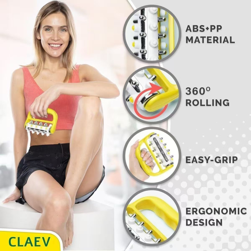 Μασάζ μπαστούνι, φορητό, από ανοξείδωτο ατσάλι, για υγιεινό μασάζ και διαμόρφωση σώματος, βάρος 98 γρ.