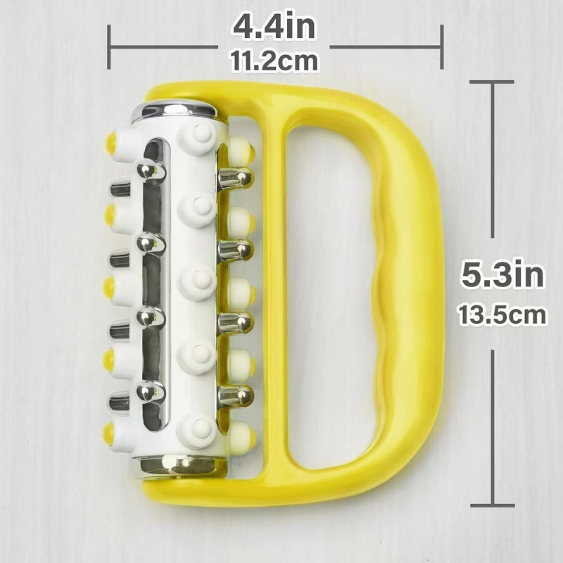 Μασάζ μπαστούνι, φορητό, από ανοξείδωτο ατσάλι, για υγιεινό μασάζ και διαμόρφωση σώματος, βάρος 98 γρ.