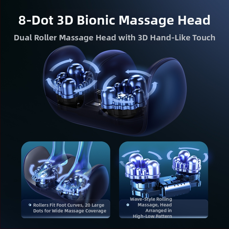 Домашен масажор за прасци и крак, автоматично месене, полуобграждащ масажор за крака, устройство за красота на краката, масаж за мускули