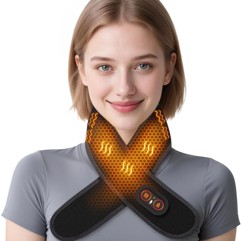 Θερμαινόμενη επένδυση ώμου με μασάζ αυχένα και δονήσεις (Υπέρυθρη θέρμανση; Υλικό νεοπρέν; ώμος; Μοντέλο 078; Εγγύηση 1 έτος)