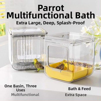 Μπάνιο για παπαγάλο με αντισταγονικό σχεδιασμό, μάρκα Shouai, μοντέλο 1007365976, για πουλιά