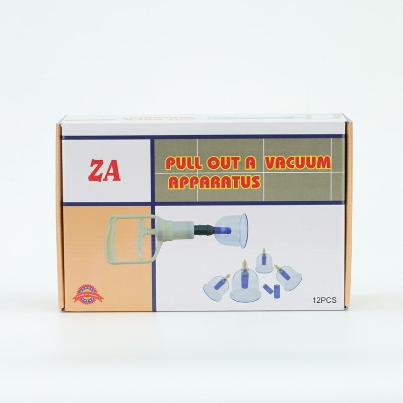 Kangzhen cupping συσκευή, 12 κύπελλα, πλαστικό σώμα, για υγιεινό μασάζ