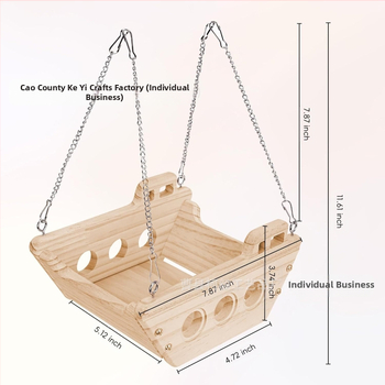 Ξύλινο ράφι τοίχου κλουβιού χάμστερ — μοντέλο r-36, νεαρή θηλυκή χάμστερ