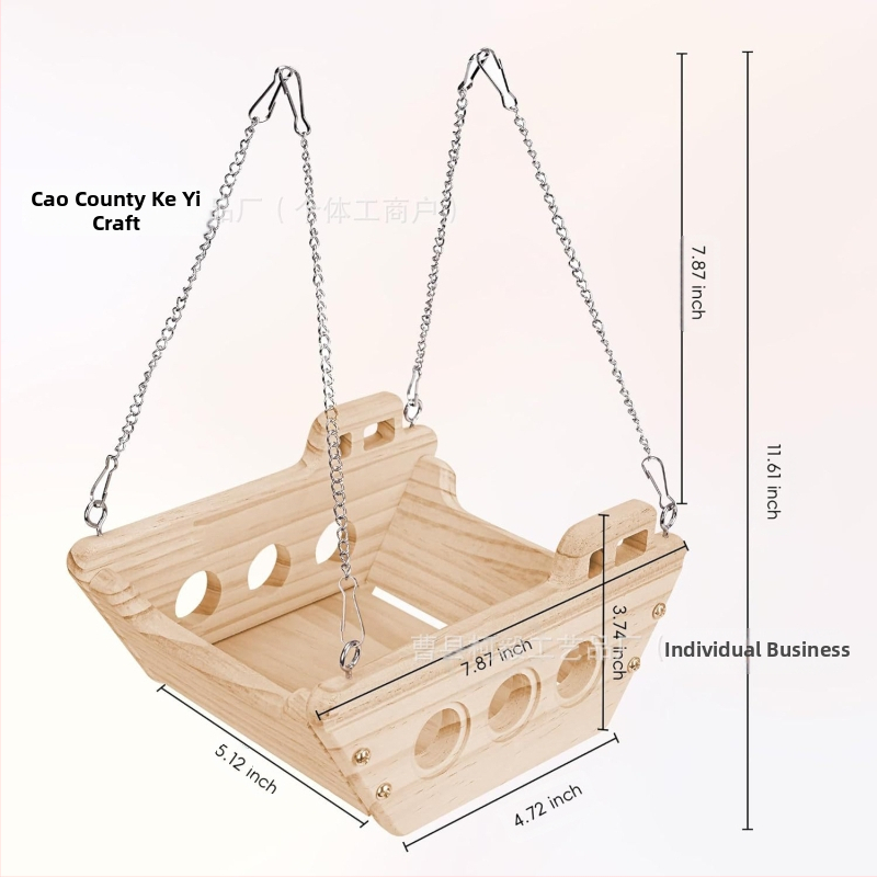 Ξύλινο ράφι τοίχου κλουβιού χάμστερ — μοντέλο r-36, νεαρή θηλυκή χάμστερ