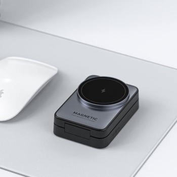 3-σε-1 Ασύρματος φορτιστής για κινητά, ακουστικά και ρολόγια — Μέγιστη ισχύς 23W, PD, μαγνητική φόρτιση, πτυσσόμενος σχεδιασμός, έξοδος 3A