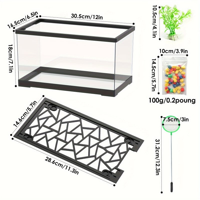 Akvārija komplekts - ABS sveķi, Akvārija aprīkojums, Modelis jd601099583853737
