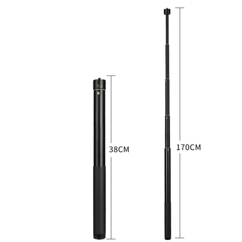 Ράβδος επέκτασης για σταθεροποιητή κάμερας | Αλουμινίου κράμα + σιλικόνη | 5-τμημάτων σχεδιασμός | Παγκόσμια συμβατότητα | Μοντέλο yc03 | Μέγιστο φορτίο 2–5 kg