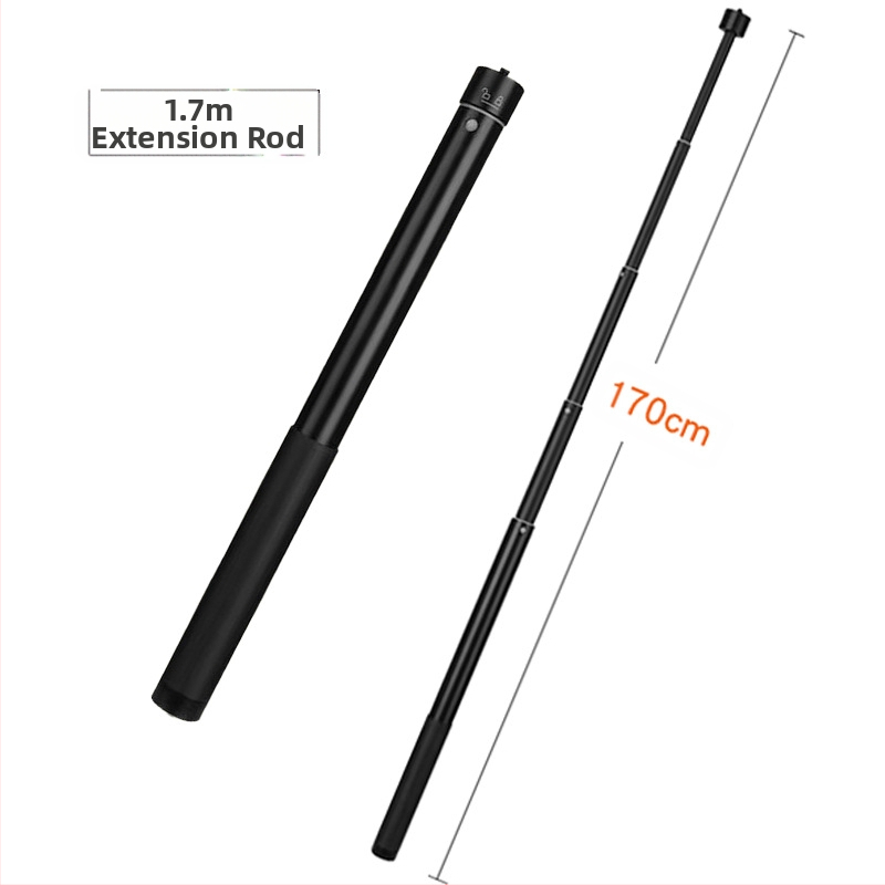 Ράβδος επέκτασης για σταθεροποιητή κάμερας | Αλουμινίου κράμα + σιλικόνη | 5-τμημάτων σχεδιασμός | Παγκόσμια συμβατότητα | Μοντέλο yc03 | Μέγιστο φορτίο 2–5 kg