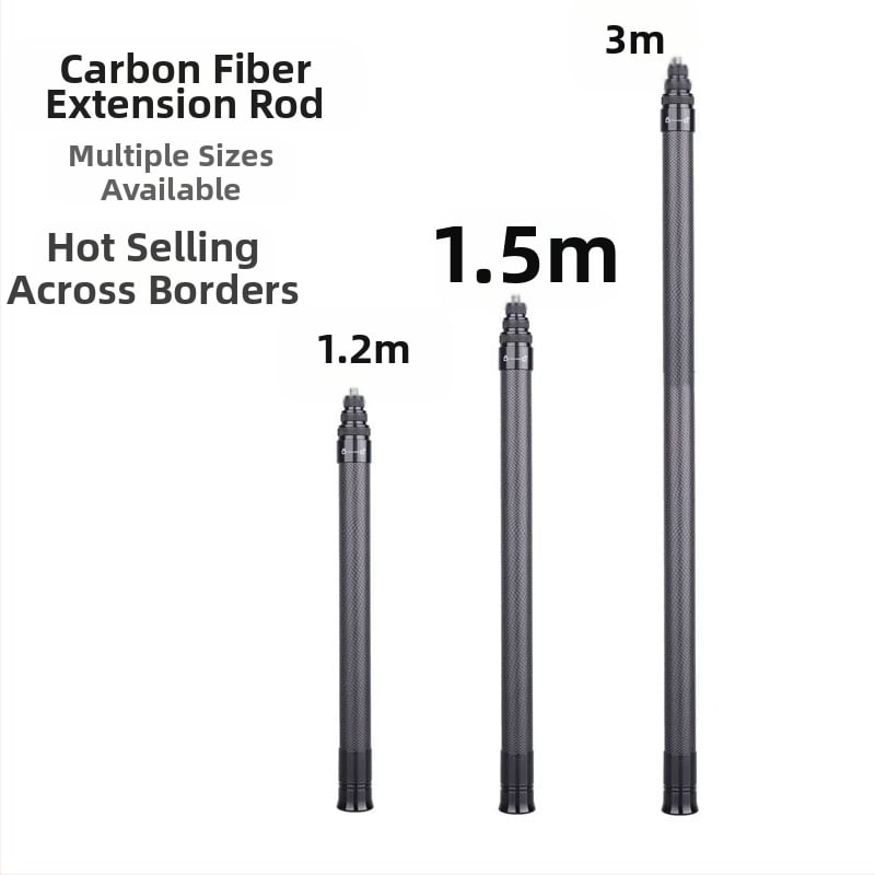 Anglies pluošto išsiplečianti selfie lazda Insta360 X4/X5, suderinama su DJI Action4/5Pro ir GoPro 11/10, Ruby HB-300T