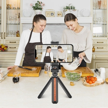 PULUZ aliuminio lydinio telefono laikiklis su šaltojo kurpė, modelis PU3206B, universali suderinamumas