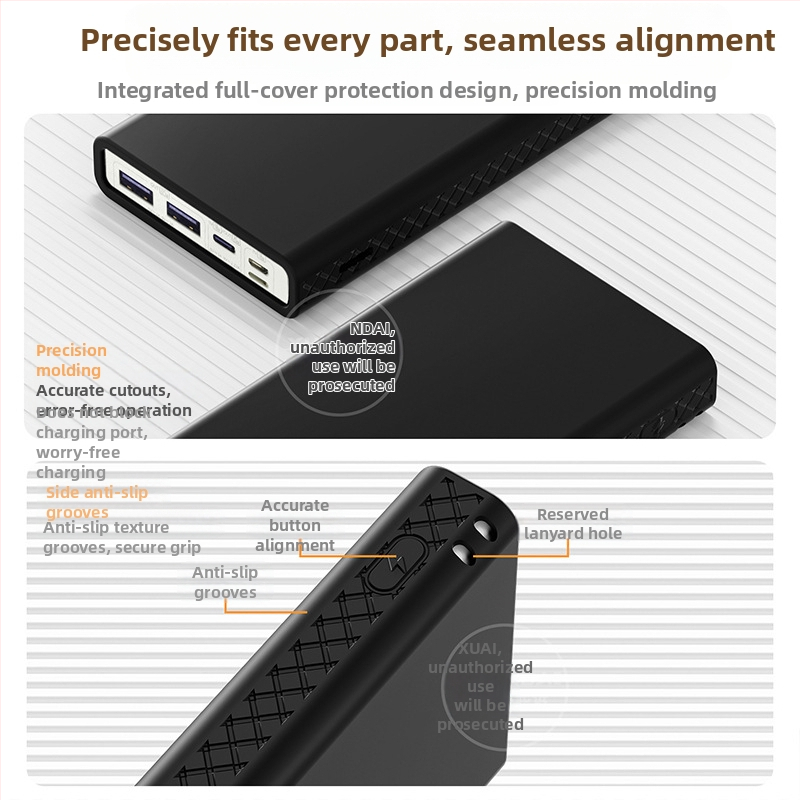 Silikónový ochranný kryt pre Romoss PHG10F-251 Power Bank 10000mAh – úplné krytie, proti nárazu, proti pádu