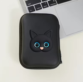 Θήκη προστασίας καλωδίου φορτιστή με μοτίβο γατάκι — καρτούν στυλ, υλικό ρητίνης ημι-μαλακό, συμβατό με βύσμα Apple 20W