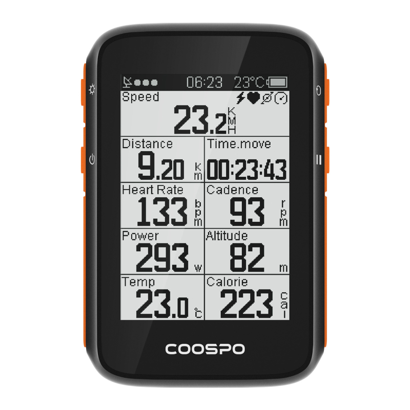 Coospo GPS ρολόι ποδηλάτου – αδιάβροχο, παλμός, cadence, ταχύτητα και ισχύς για οδική ποδηλασία