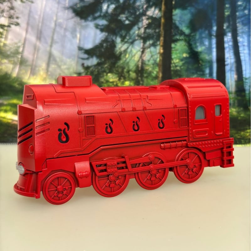 Локомотивообразен ултразвуков овлажнител и ароматизатор с нощна светлина | Модел J045, покрива 21–30 м², резервоар <0.5 л, 10 W