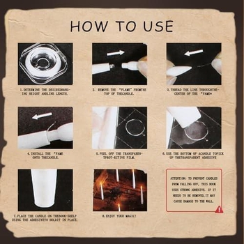 Karácsonyi és Halloween lángoló gyertya varázspálcával és távirányítóval, anyag: textil, európai–amerikai stílus