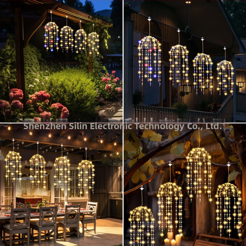 SD-018 Соларно външно окачено осветление, IP65 водоустойчиво, вход ≤36, за улици, градини и партита