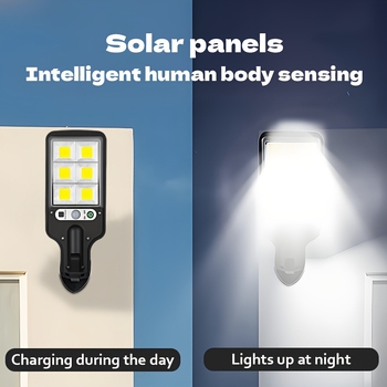 Соларна преносима улична лампа с датчик за движение | Модел Laz601100408802716