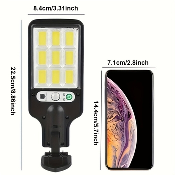 Соларна преносима улична лампа с датчик за движение | Модел Laz601100408802716