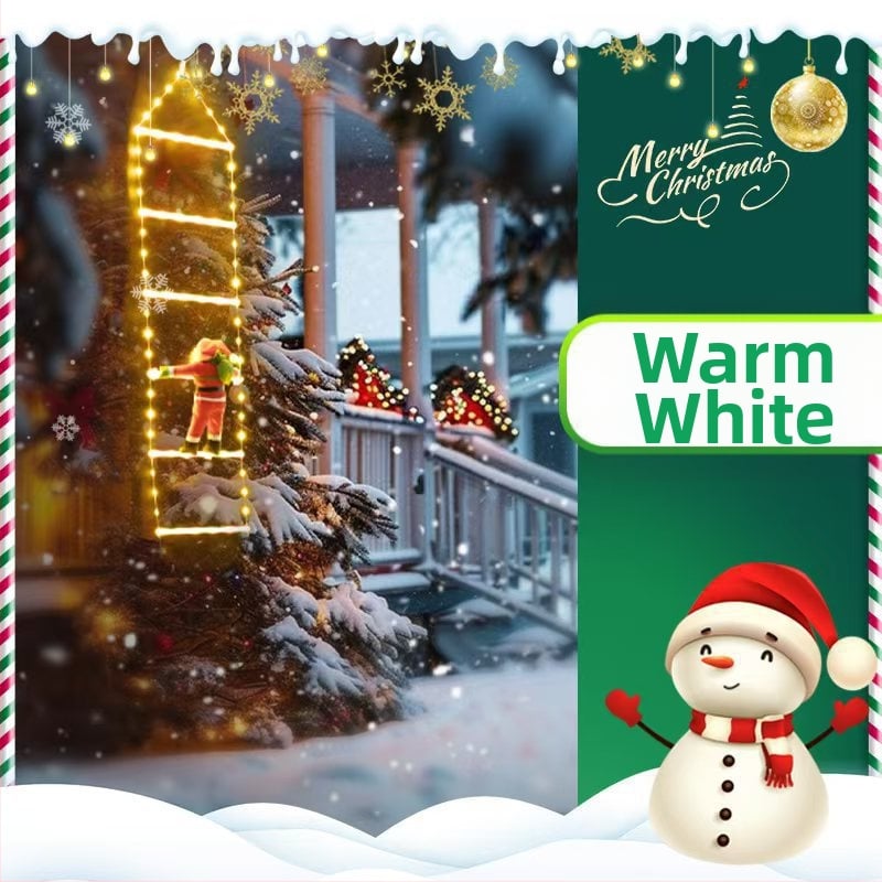 Коледна LED стълба светлина за външна украса, 300 светодиода, IP55, напрежение ≤36V, температура на цвета 300K, живот 10 години