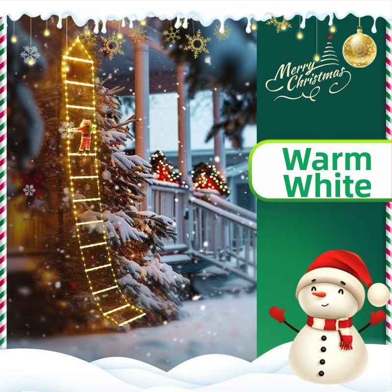 Коледна LED стълба светлина за външна украса, 300 светодиода, IP55, напрежение ≤36V, температура на цвета 300K, живот 10 години