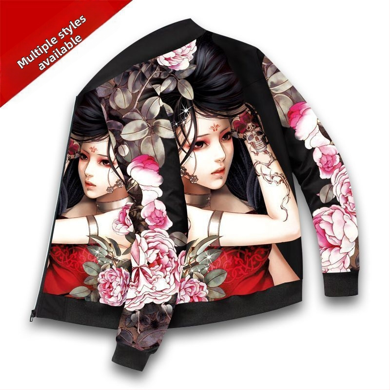 Ανδρικό τζάκετ μπέϊζμπολ σε ρετρό στυλ, πολυεστέρας, χοντρό για τον χειμώνα