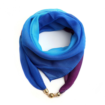 Τετράγωνος φουλάρι από σιφόν με warp-knit ύφανση, εκτυπωμένο πολυεστερικό ύφασμα, ευέλικτο αξεσουάρ γραφείου, Άνοιξη 2024