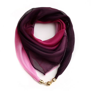 Τετράγωνος φουλάρι από σιφόν με warp-knit ύφανση, εκτυπωμένο πολυεστερικό ύφασμα, ευέλικτο αξεσουάρ γραφείου, Άνοιξη 2024