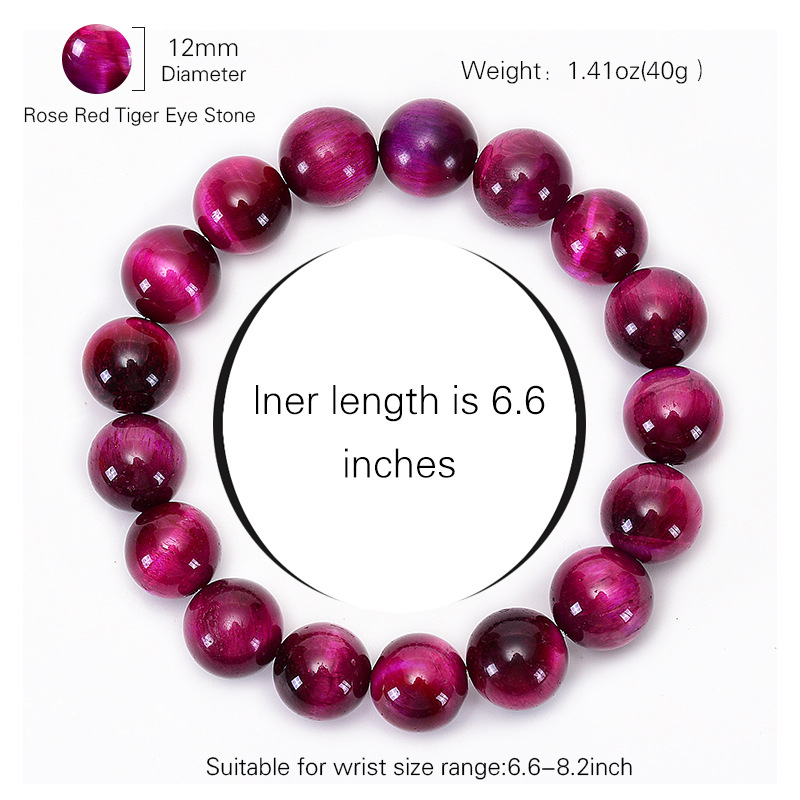 Duoying Brățară din piatră ochi de tigru, handmade, unisex, stil geometric, primăvara 2024